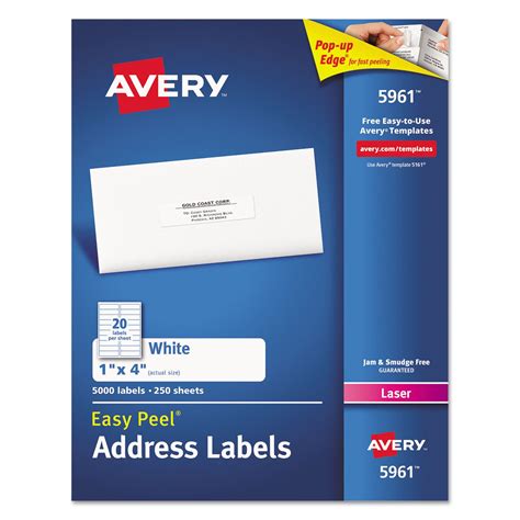 avery mailing labels