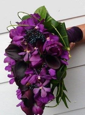 Paarse Bruidsboeketten Voorbeelden Soorten Bloemen Purple Wedding