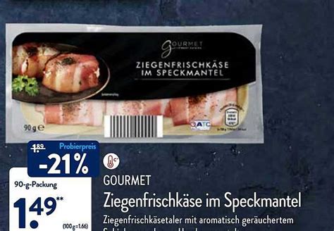 Gourmet Ziegenfrischkäse Im Speckmantel Angebot bei ALDI Nord