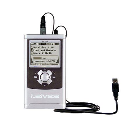 Gomadic USB Data Hot Sync Straight Cable Designed For The IRiver H110 H120 H140 With Charge