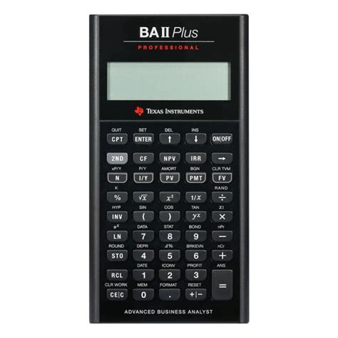 Texas Instruments Ti Baii Professional Frm Cfa