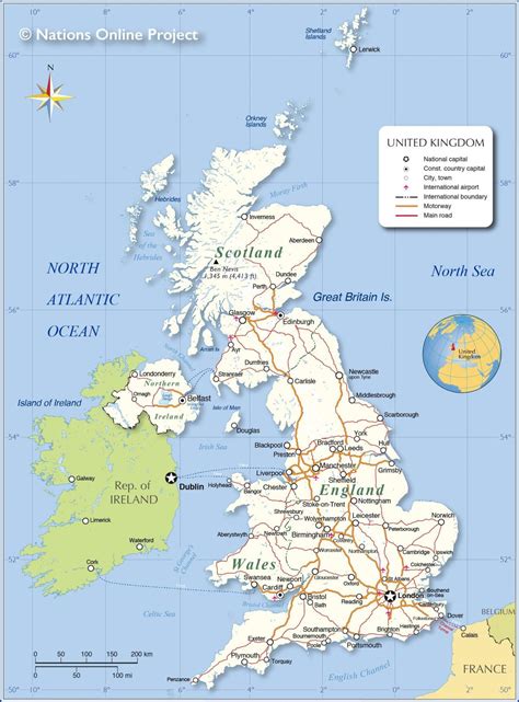 map  united kingdom uk offline map  detailed map  united