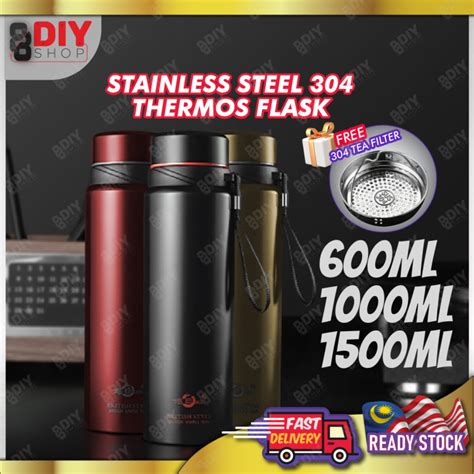 Diy Shop Ml Hot Cold Stainless Steel Thermos Flask Bottle Termos Air Panas