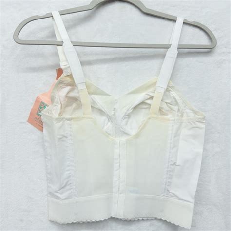 Vintage 80s JCPenney Adonna Womens Long Line Bra Size 36B Lingerie NEW