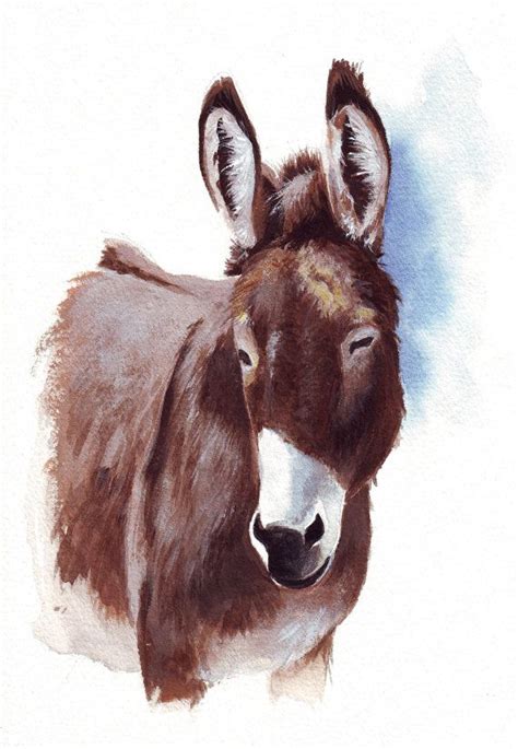 Donkey Art Love This Painting Mini Donkey Cute Donkey Donkey