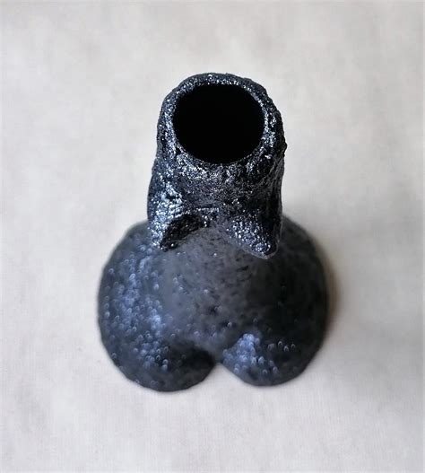 Black Paper Mache Vase Female Nude Torso Naked Body Paper Etsy