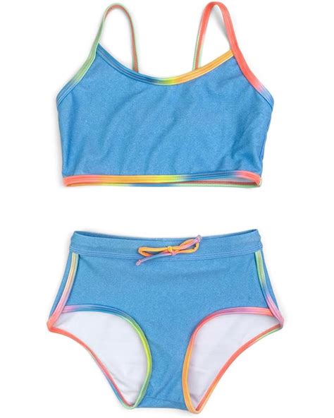Appaman Kids Upf 50 Stella Swim Short Set Toddlerlittle Kidbig Kid
