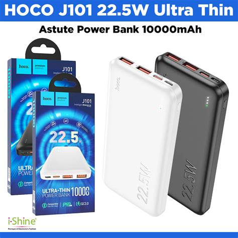 HOCO J101 22 5W Ultra Thin Astute Power Bank 10000mAh