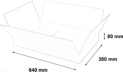 Hurtownia Opakowań Anna Gumowska Pudełko Karton 640X380X80 Paczkomat A