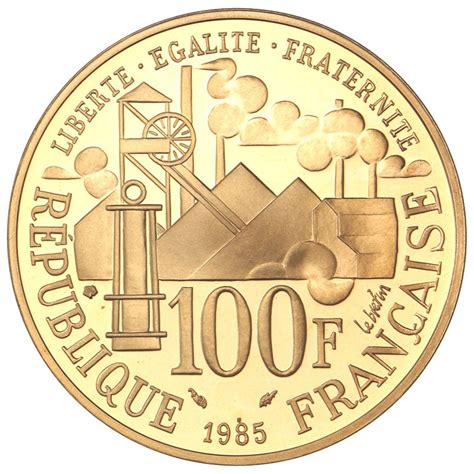 Investimento Oro Monete Francia 100 Franchi Emile Zola