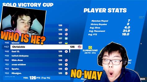 How I Placed 47th In The Fortnite Solo Victory Cash Cup Ft Peterbot