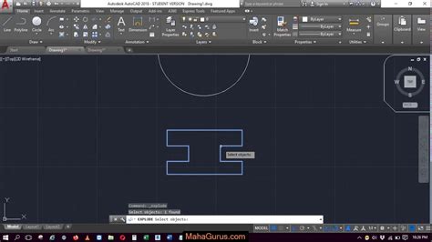 Explode Command Explode Object In Autocad Explode Autocad In Hindi