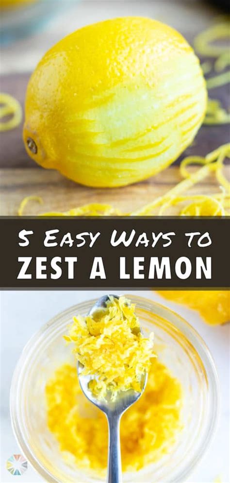 How to Zest a Lemon (5 Easy Ways!) - Evolving Table