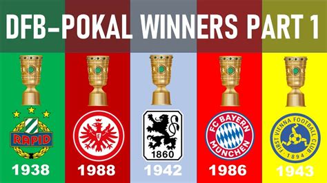 008 Dfb Pokal German Cup All Winners Part 1 1935 1990 Youtube