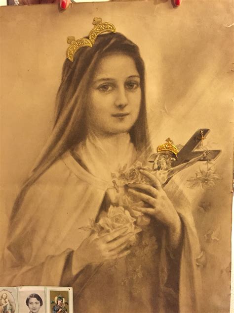 Copy Of Celines Drawing Of Her Sister Therese Ste Therese St Therese