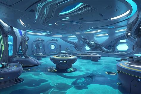 Premium Ai Image Extraterrestrial Oceanography Lab