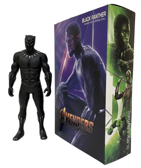 Игрушка фигурка супергерой Черная Пантера из комикса / 33 см / В ...