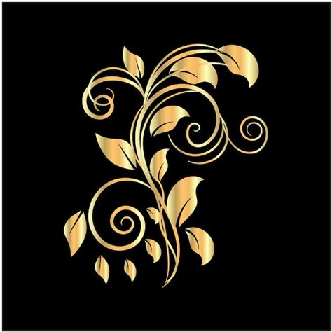 Golden Flower Ornament Images - Free Download on Freepik