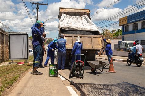 Tapa Buraco 60 Vias Foram Recuperadas Em Lauro De Freitas No Mês De Maio