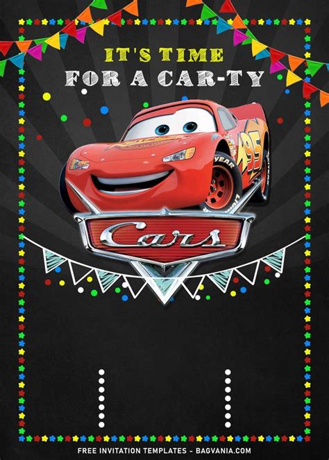 Cool Personalized Disney Cars Birthday Invitation Templates Disney