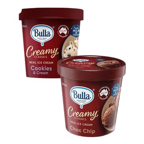 Bulla Creamy Classic Ice Creams Food Drinks Chilled Frozen Food