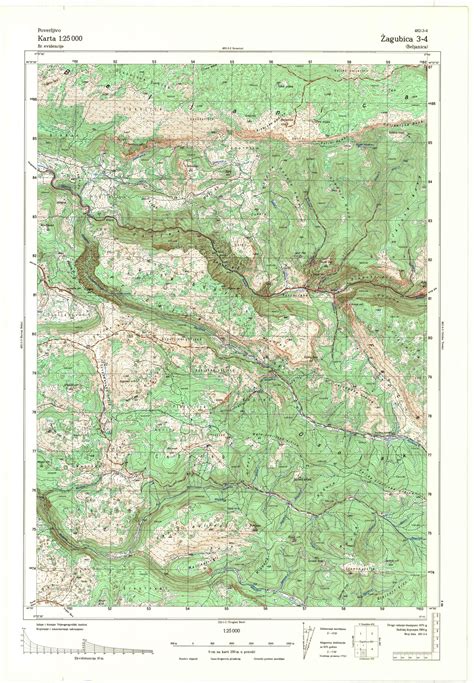 Topografske Karte Srbije Jna Zagubica