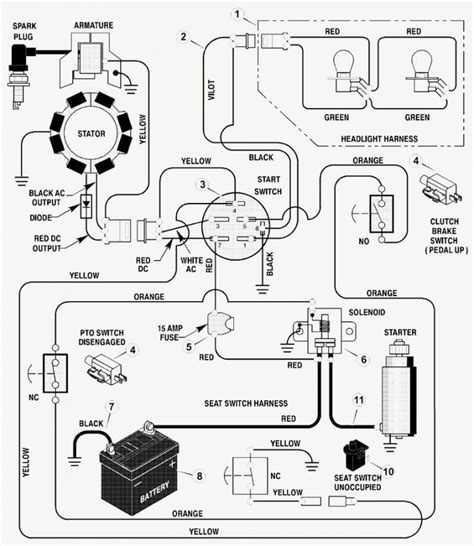 Riding Lawn Mower Electrical Diagram Mower Lawn Electrical D