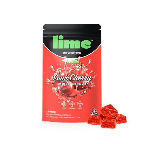 100mg Gummies Cherry Lime