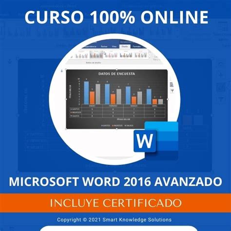 Curso Completo 100 Online De Microsoft Word 2016 Avanzado Incluye