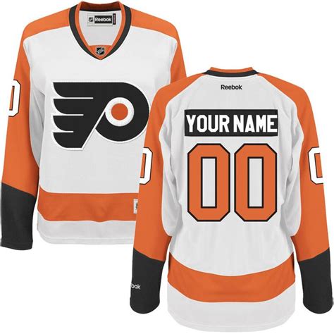 Reebok Philadelphia Flyers Womens Premier Away Custom Jersey White