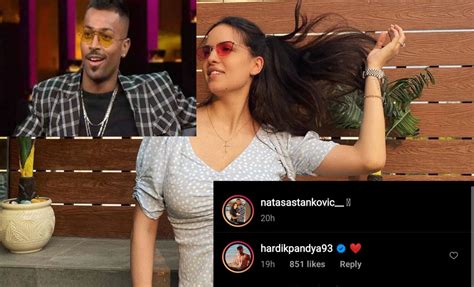 Natasa Stankovic Shares A Super Hot Photo Hubby Hardik Pandya Goes All Hearts