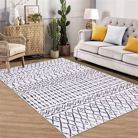 Glowsol Modern Geometric Large Area Rug X Feet Living Room Boho High