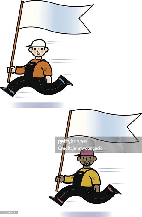 flag bearer high res vector graphic getty images