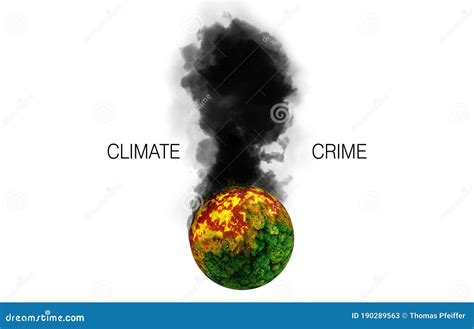 Ilustração 3d Do Slogan Das Alterações Climáticas Ilustração Stock