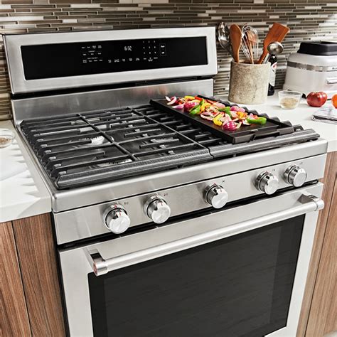 Kitchenaid Gas Convection Range 58 Cu Ft 30 In Stainless Steel Kfgg500ess Rona