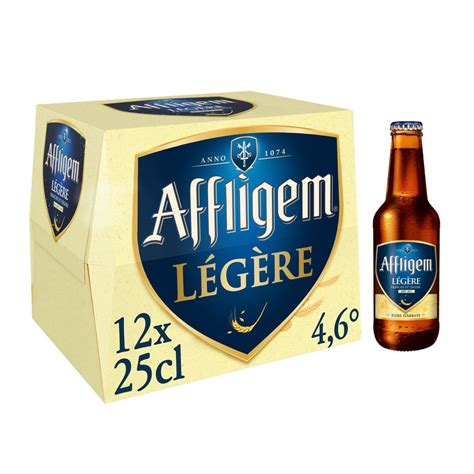 AFFLIGEM Bière blonde légère belge d abbaye 4 6 bouteille 12x25cl pas cher Auchan fr