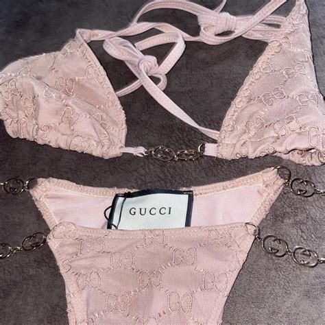 Gucci Bikini Never Worn Size Small Ford Small Size Depop