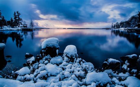 Winter And Lake Sweden Stockholm Wallpapers Cold Weather 1280x804