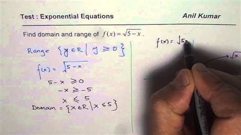 Sketch And Find Domain And Range Of Square Root Transformed Function