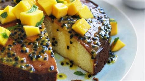 Passionfruit Syrup Cake With Mango Salsa Artofit