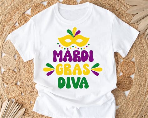 Mardi Gras Diva Svg Girl Mardi Gras Svg Kids Nola Svg Girl Mask Svg