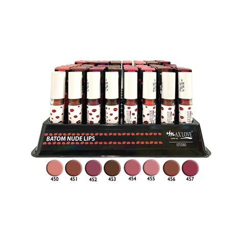 Batom Nude Lips A Max Love Atacado Box Un MERCADO MAKE