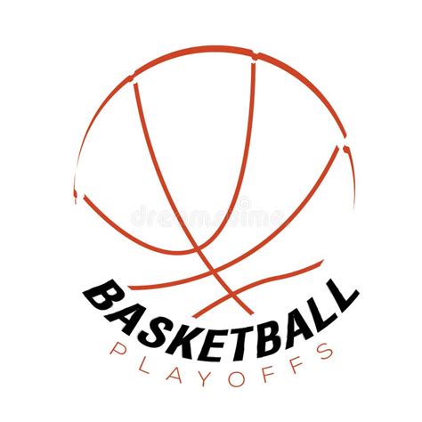 Эмблема баскетбола и предпосылка турнира Иллюстрация вектора ...