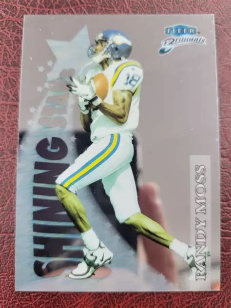 RANDY MOSS 1998 FLEER BRILLIANTS SHINING STARS ROOKIE RC 7 MINNESOTA