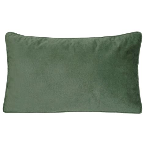 Coussin rectangulaire 30 x 50 cm Lilou Vert kaki Déco textile Eminza