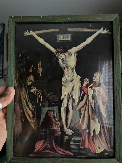 The Small Crucifixion Print Painting By Matthias Gr Newald Etsy