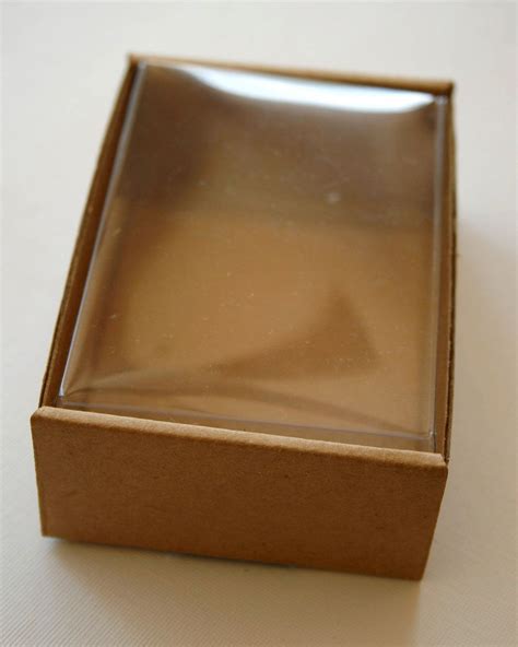 Heavy Kraft Cardboard Boxes Set Of 6 Clear Top Perfect Size For