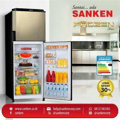 Jual KULKAS SANKEN SK V231A CBG RAK KACA 2 PINTU Shopee Indonesia