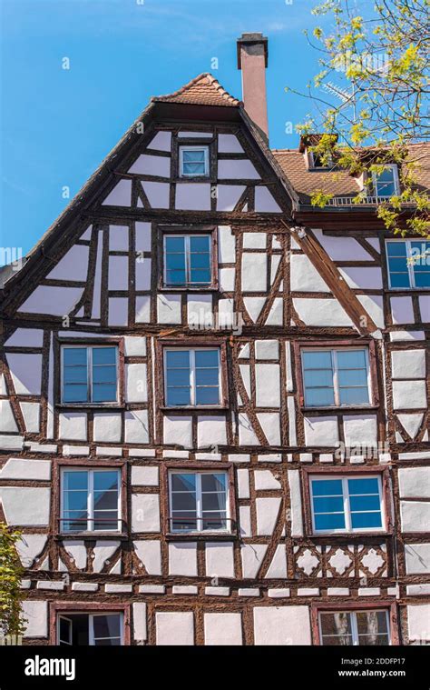 Natural Half Timbered Old House In France Strasbourg Half Timbered