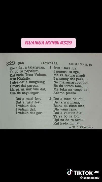 kuanua hymn youtube